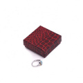 Customized paper jewelry packaging ring earring box